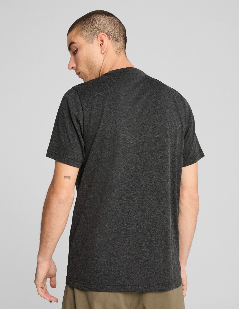 Playera ess1 logo heather tee cuello redondo para hombre 4