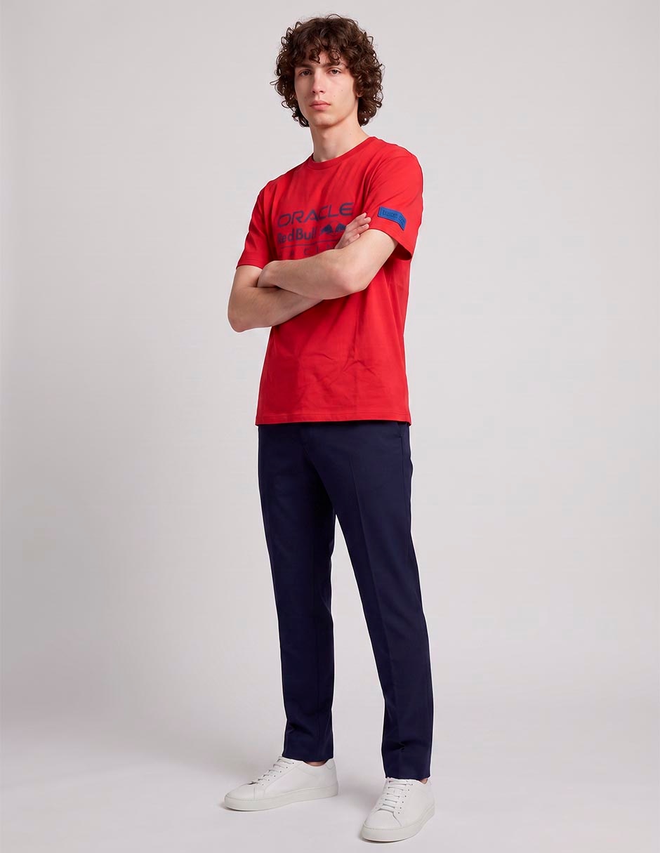 Playera fórmula 1 cuello redondo para hombre
