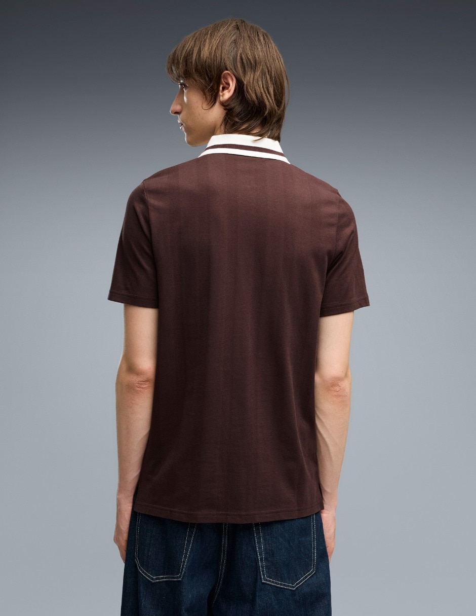 Playera Mclaren Racing Jacquard Polo para hombre 5