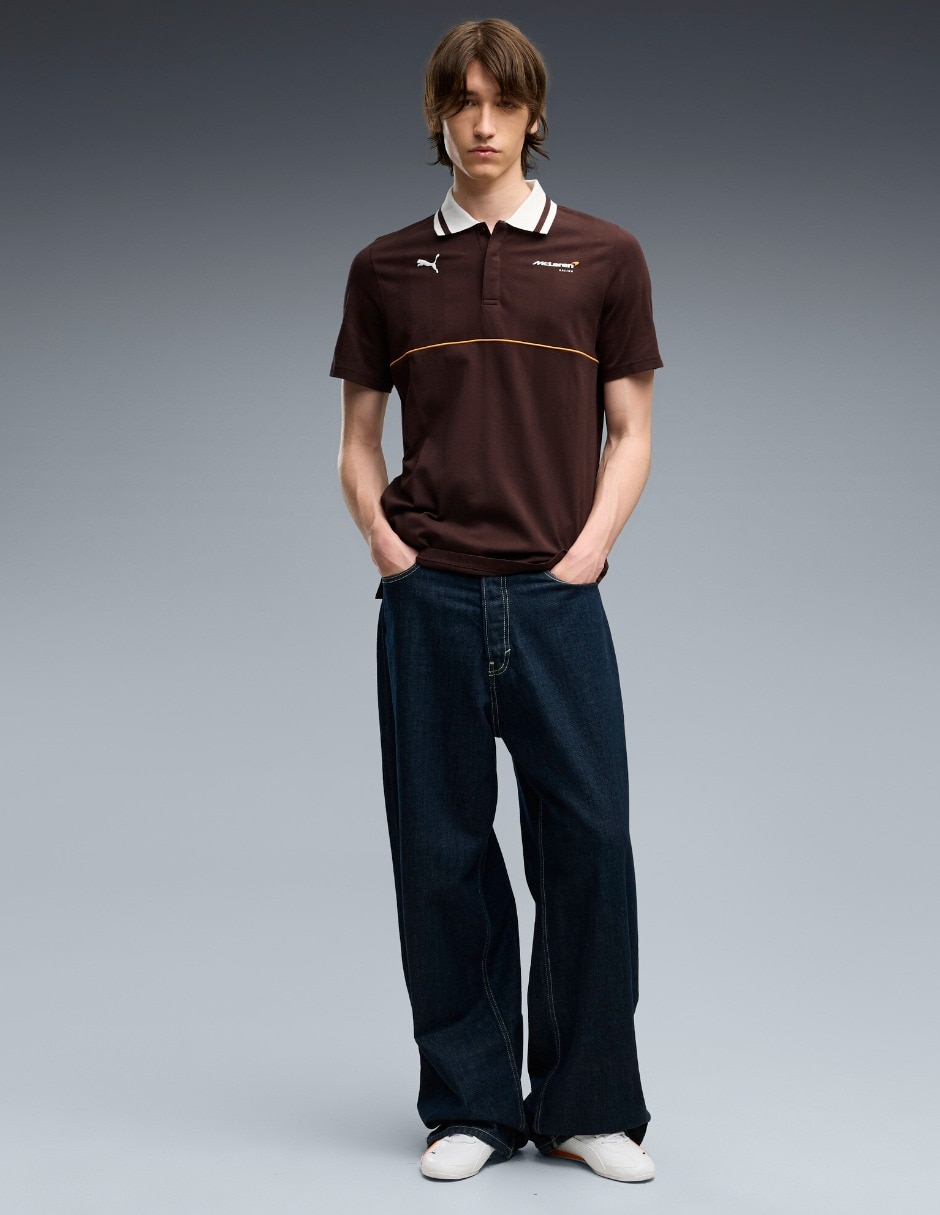 Playera Mclaren Racing Jacquard Polo para hombre 2