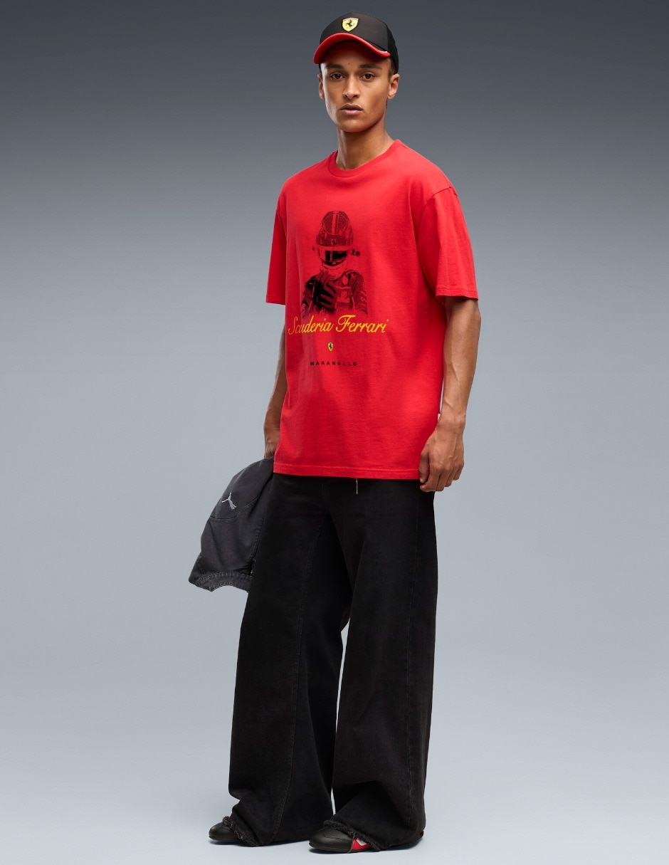 Playera Ferrari Graphic Tee 2 cuello redondo para hombre 3