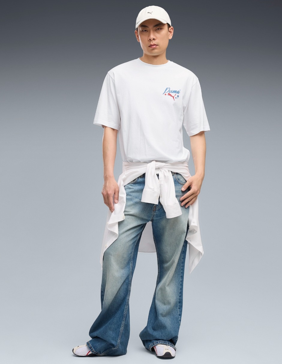 Playera Graphic Champions Boxy Tee cuello redondo para hombre 2