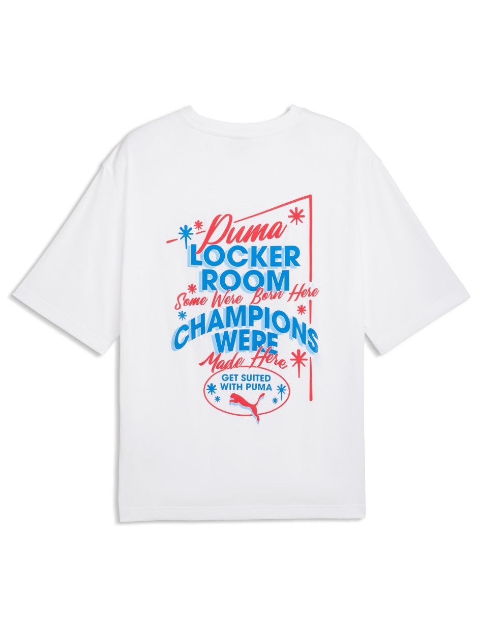 Playera Graphic Champions Boxy Tee cuello redondo para hombre 3