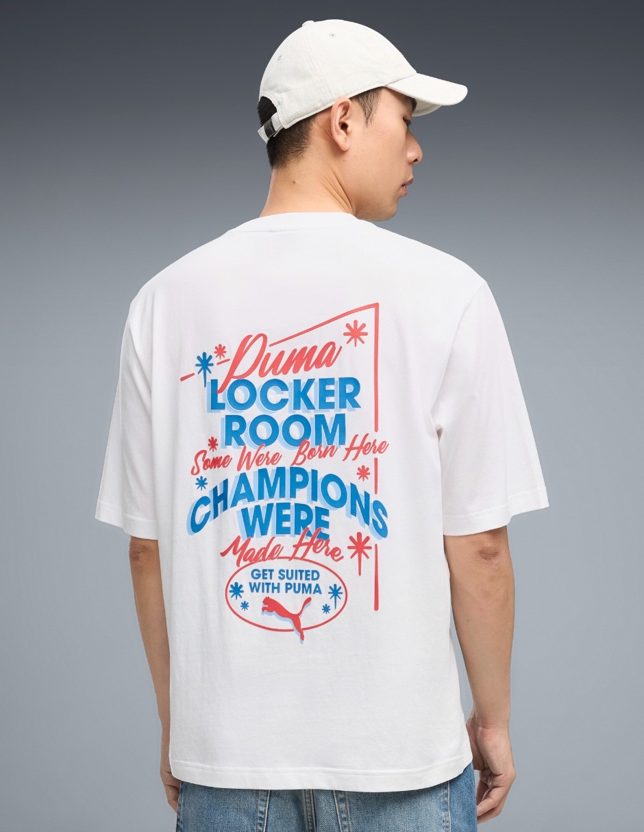 Playera Graphic Champions Boxy Tee cuello redondo para hombre 5
