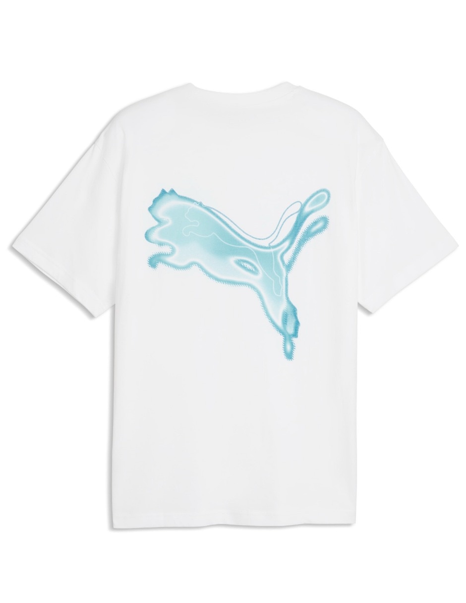 Playera Graphic Fire Glow Relaxed Tee cuello redondo para hombre 4