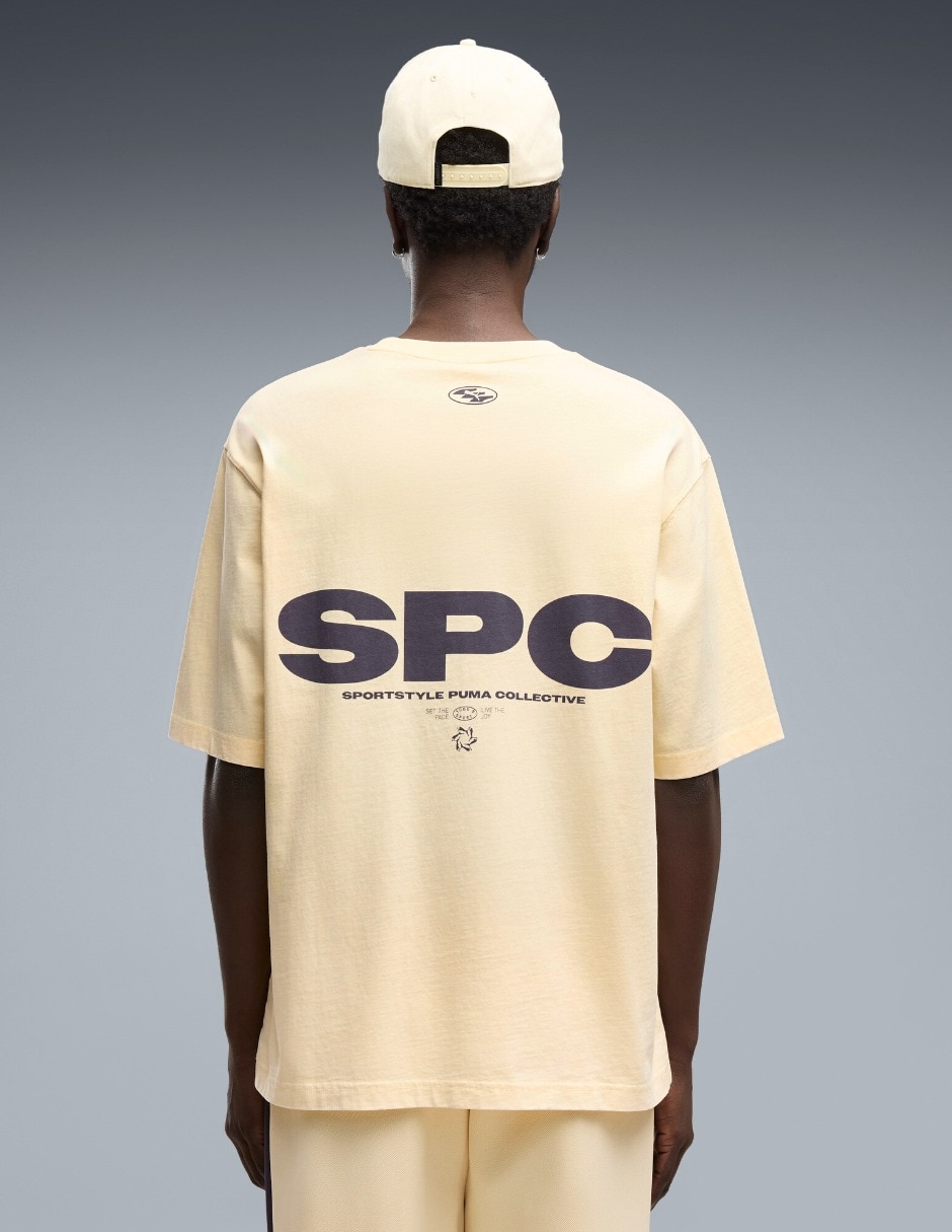 Playera Spc Boxy Washed Graphic Tee cuello redondo para hombre 5