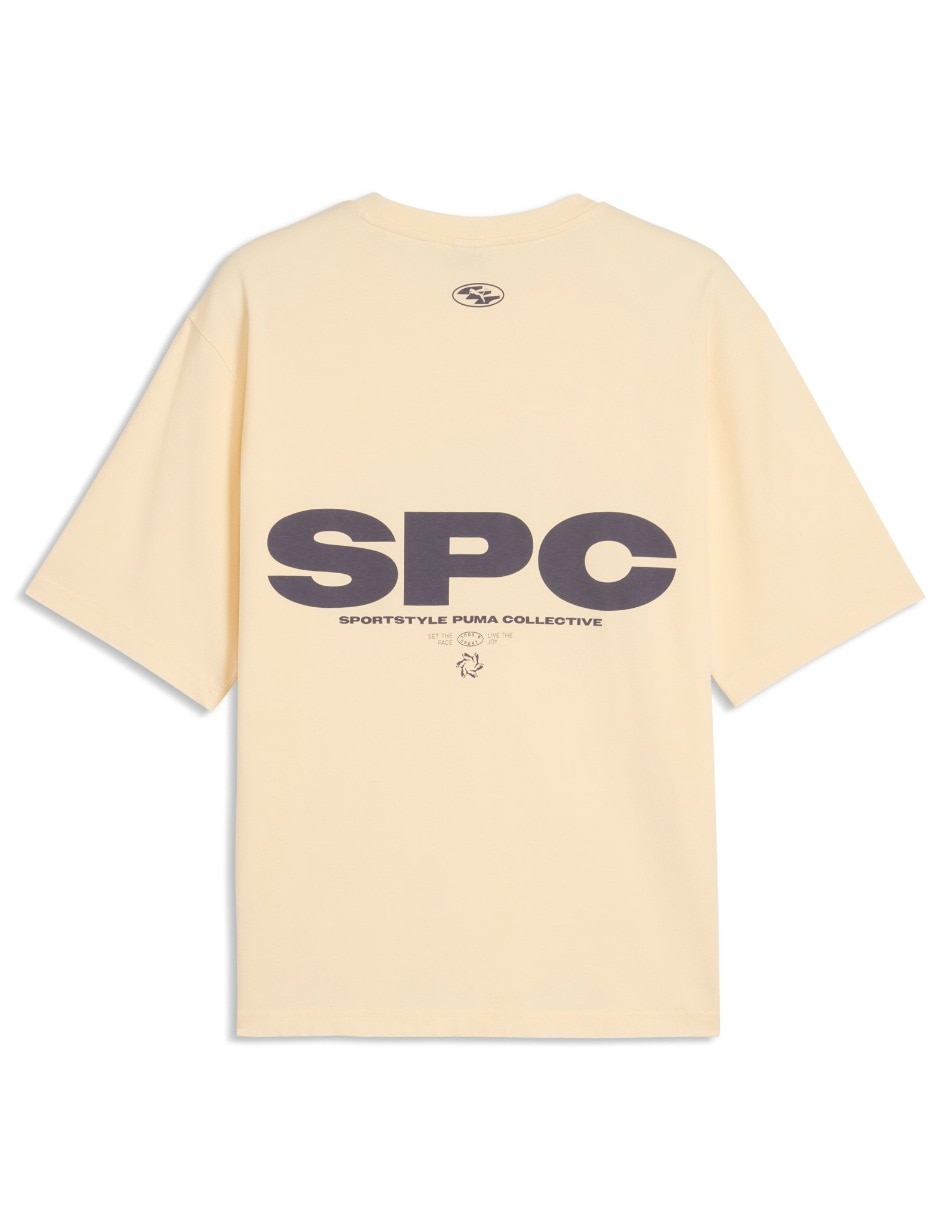 Playera Spc Boxy Washed Graphic Tee cuello redondo para hombre