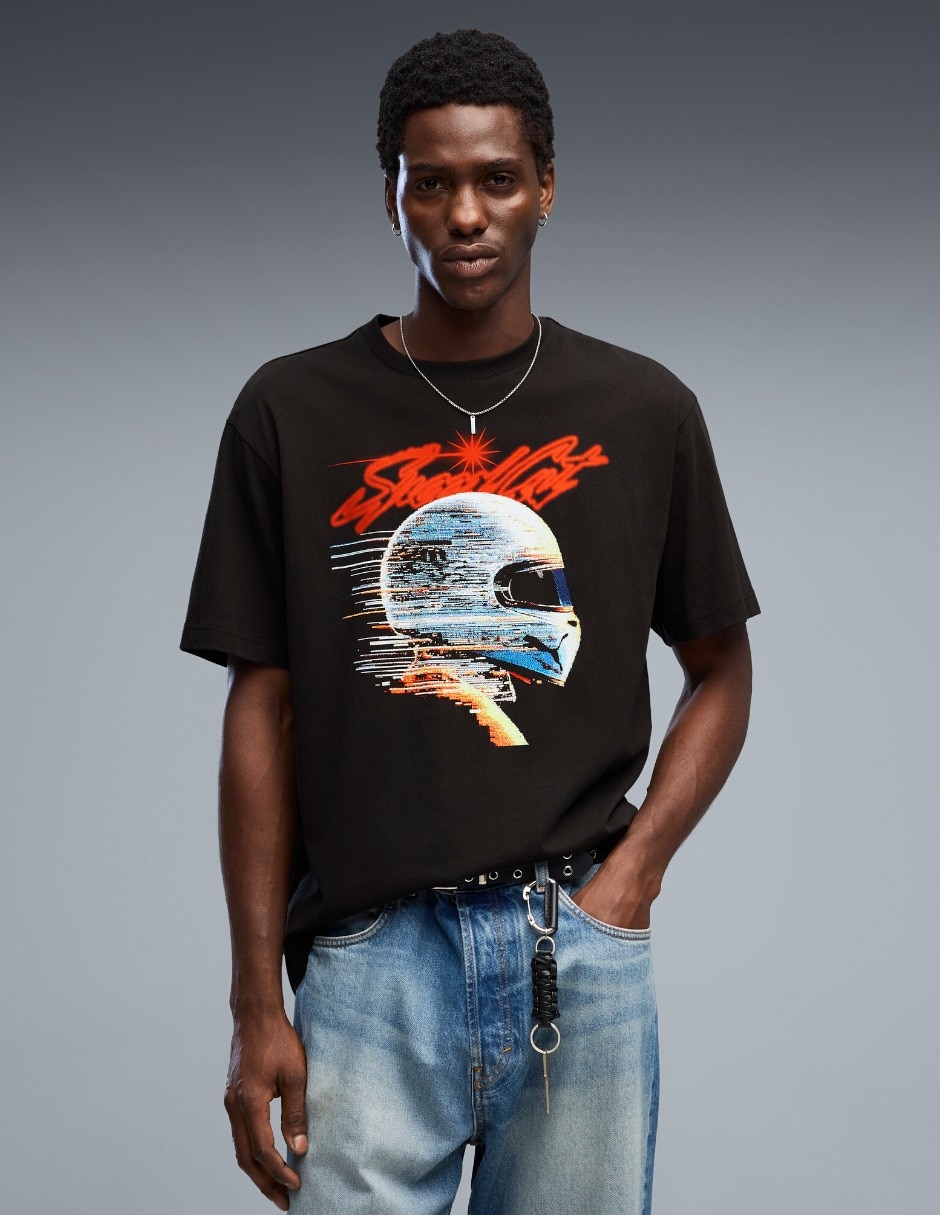 Playera Graphic Speedcat Relaxed Tee cuello redondo para hombre Playera Graphic Speedcat Relaxed Tee cuello redondo para hombre