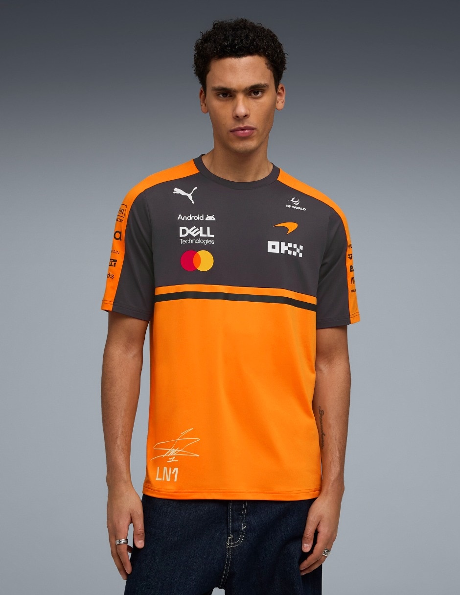 Playera Mclaren Replica Norris Tee cuello redondo para hombre Playera Mclaren Replica Norris Tee cuello redondo para hombre