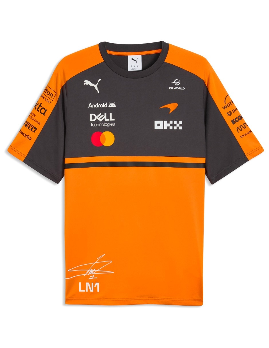 Playera Mclaren Replica Norris Tee cuello redondo para hombre 6
