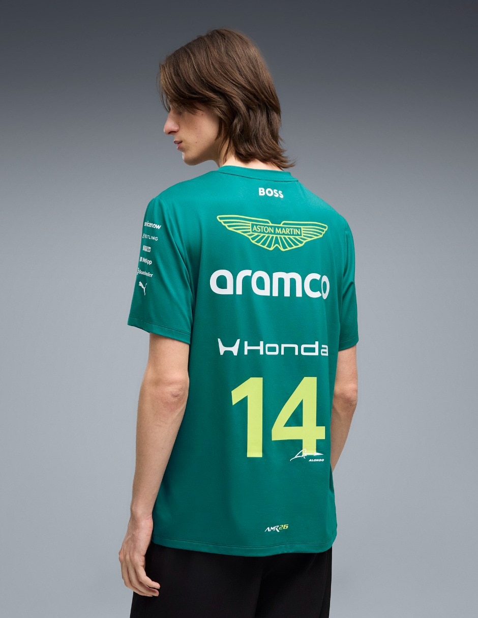 Playera Amf1 Replica Alonso Tee cuello redondo para hombre 5