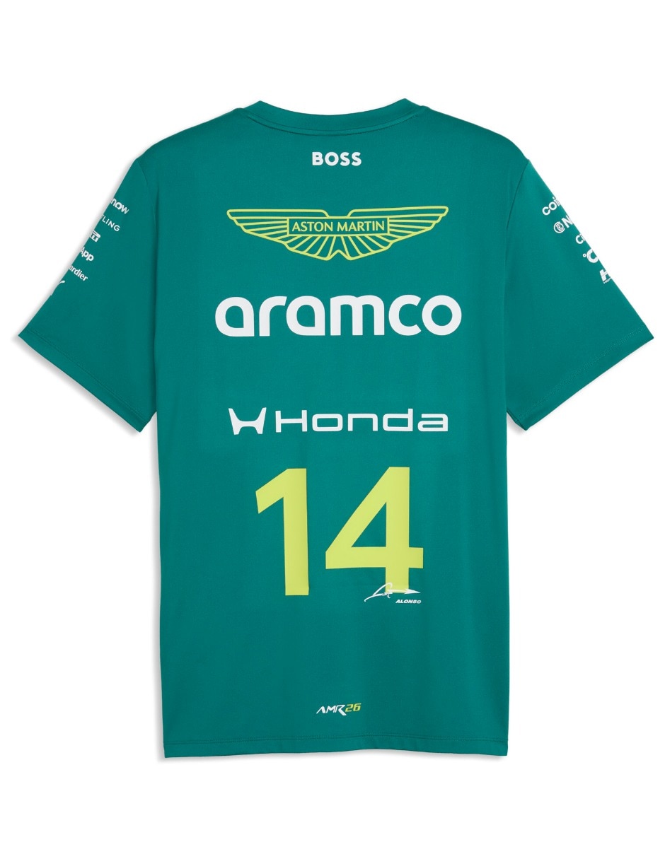 Playera Amf1 Replica Alonso Tee cuello redondo para hombre 2