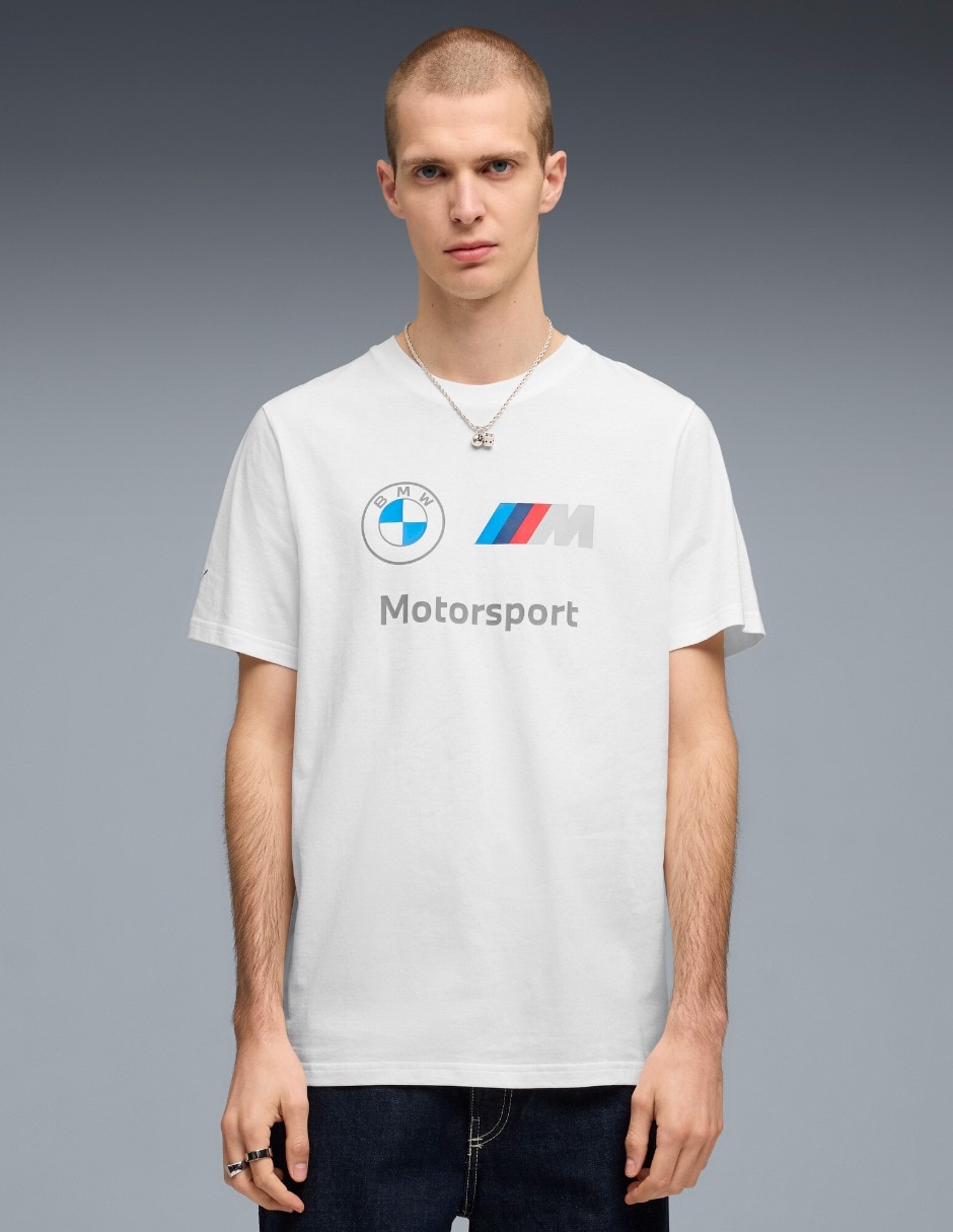 Playera Bmw Mms Ess Logo Tee cuello redondo para hombre Playera Bmw Mms Ess Logo Tee cuello redondo para hombre