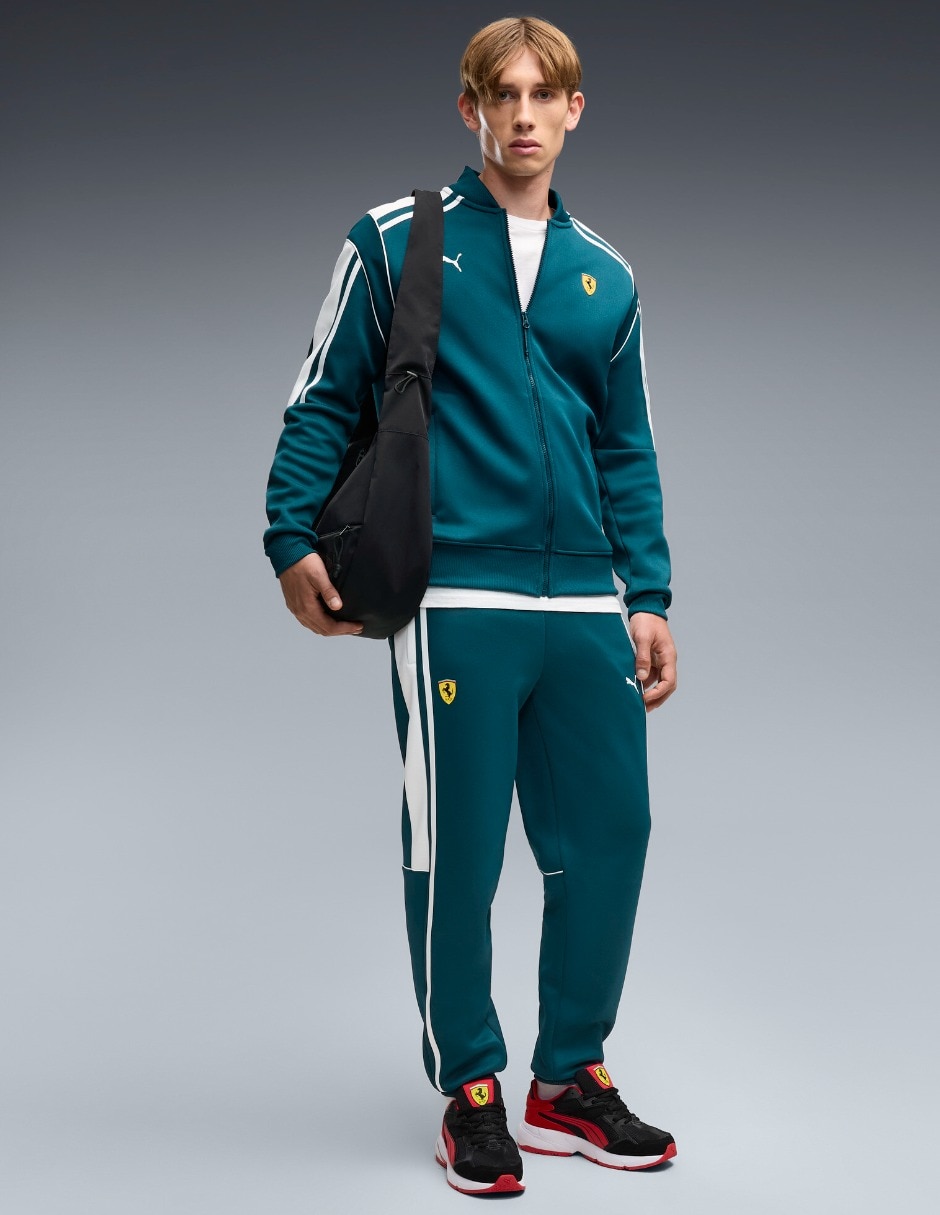 Chamarra casual ferrari mt7 track jkt con bolsillos para hombre 5