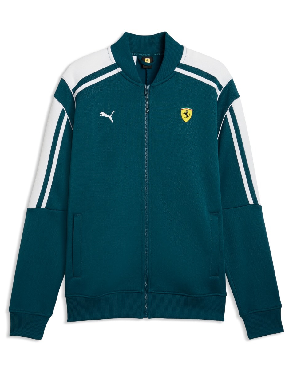 Chamarra casual ferrari mt7 track jkt con bolsillos para hombre 6