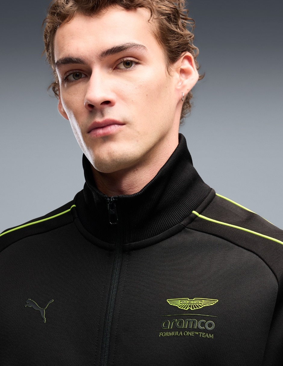 Chamarra casual AMF1 T7 Jacket impermeable con bolsillos para hombre 2