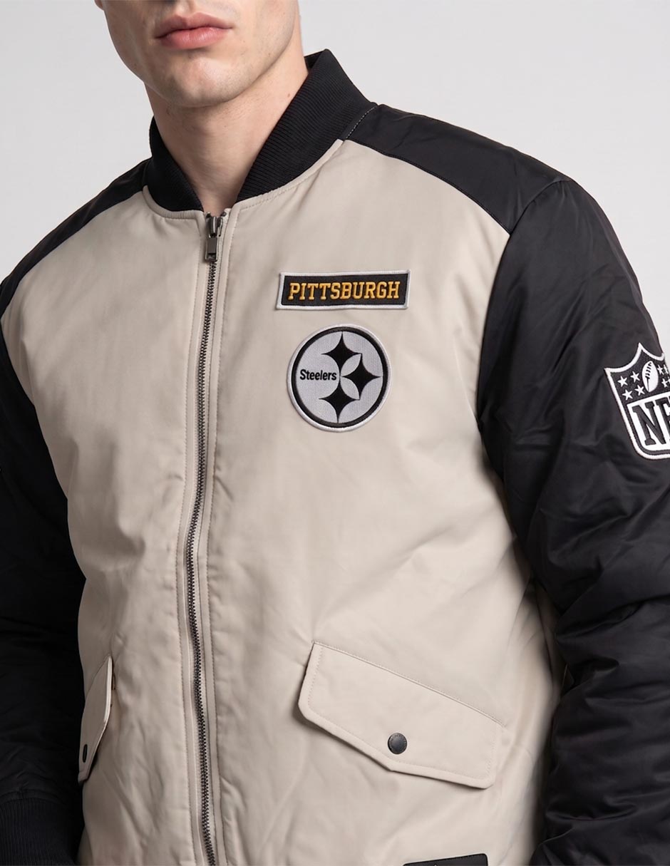 Chamarra bomber con bolsillos para hombre 2