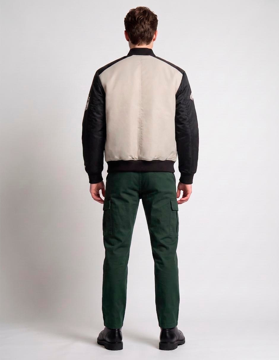 Chamarra bomber Steelers con bolsillos para hombre 3
