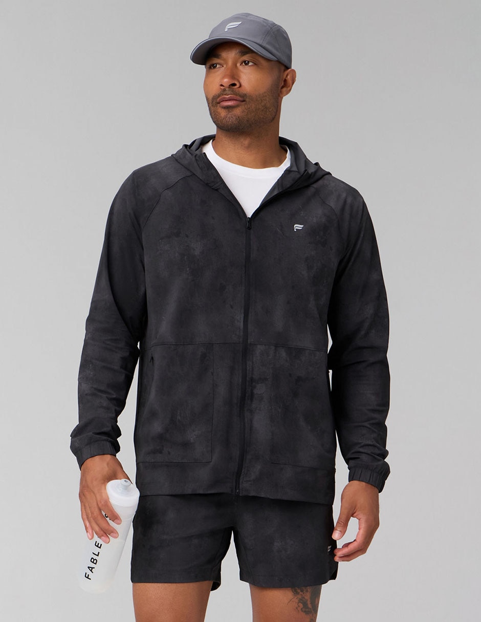 Chamarra casual con capucha para hombre 1