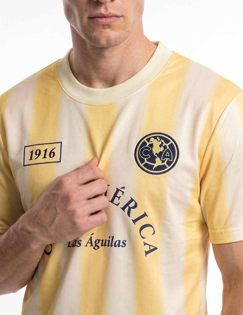 Playera Cub américa cuello redondo para hombre 4