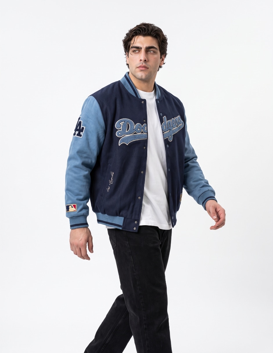 Chamarra beisbolera para hombre
