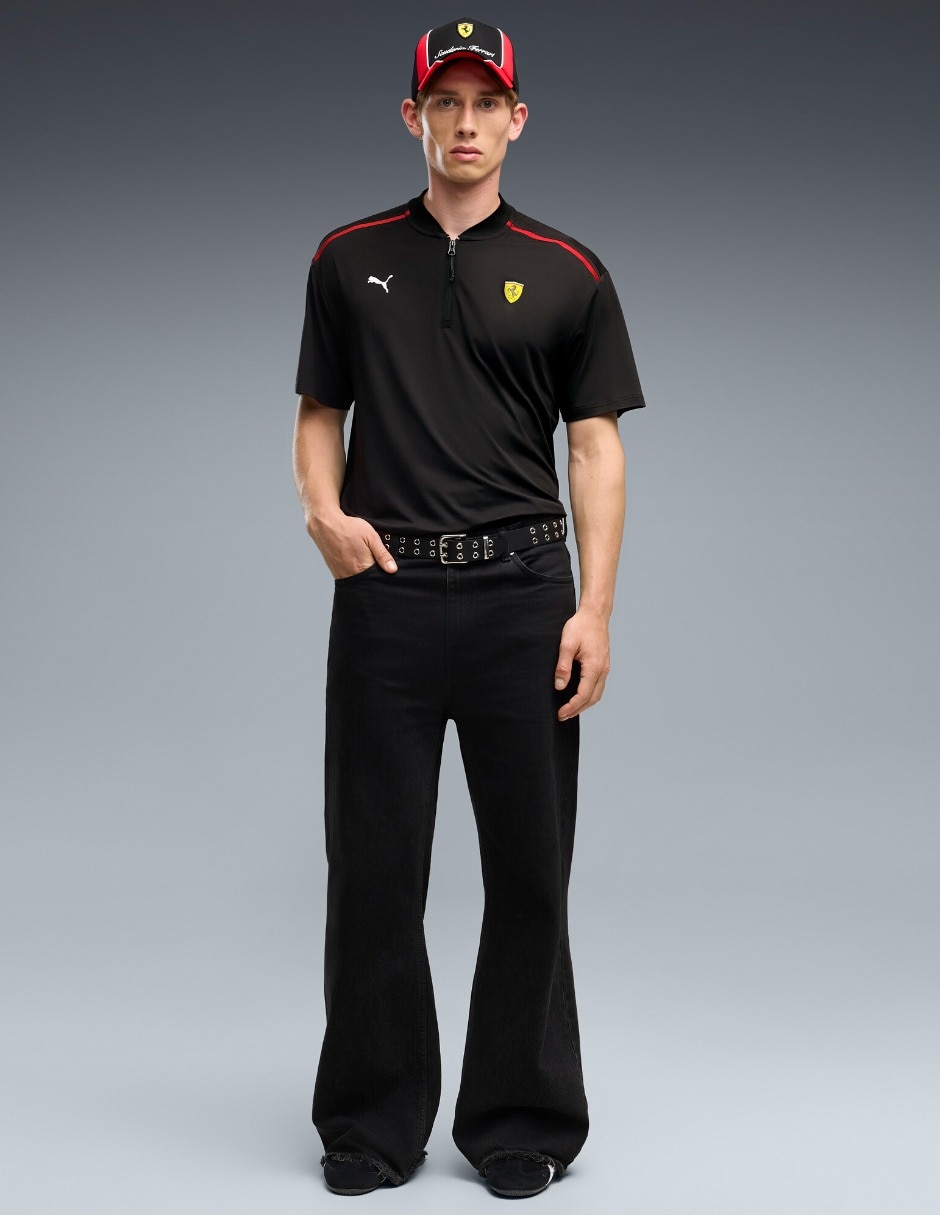 Playera tipo polo ferrari premium para hombre 4