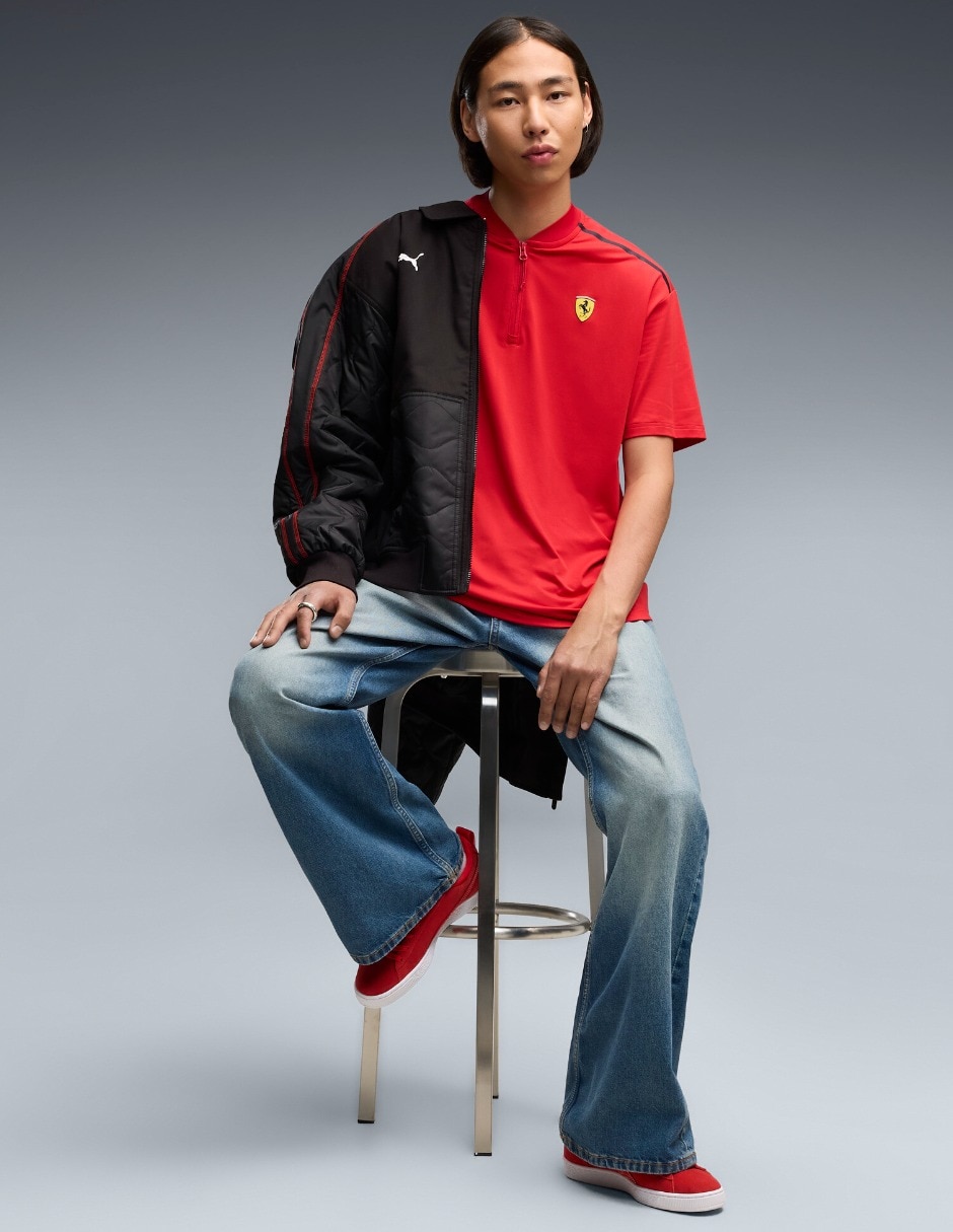 Playera tipo polo ferrari premium para hombre 4