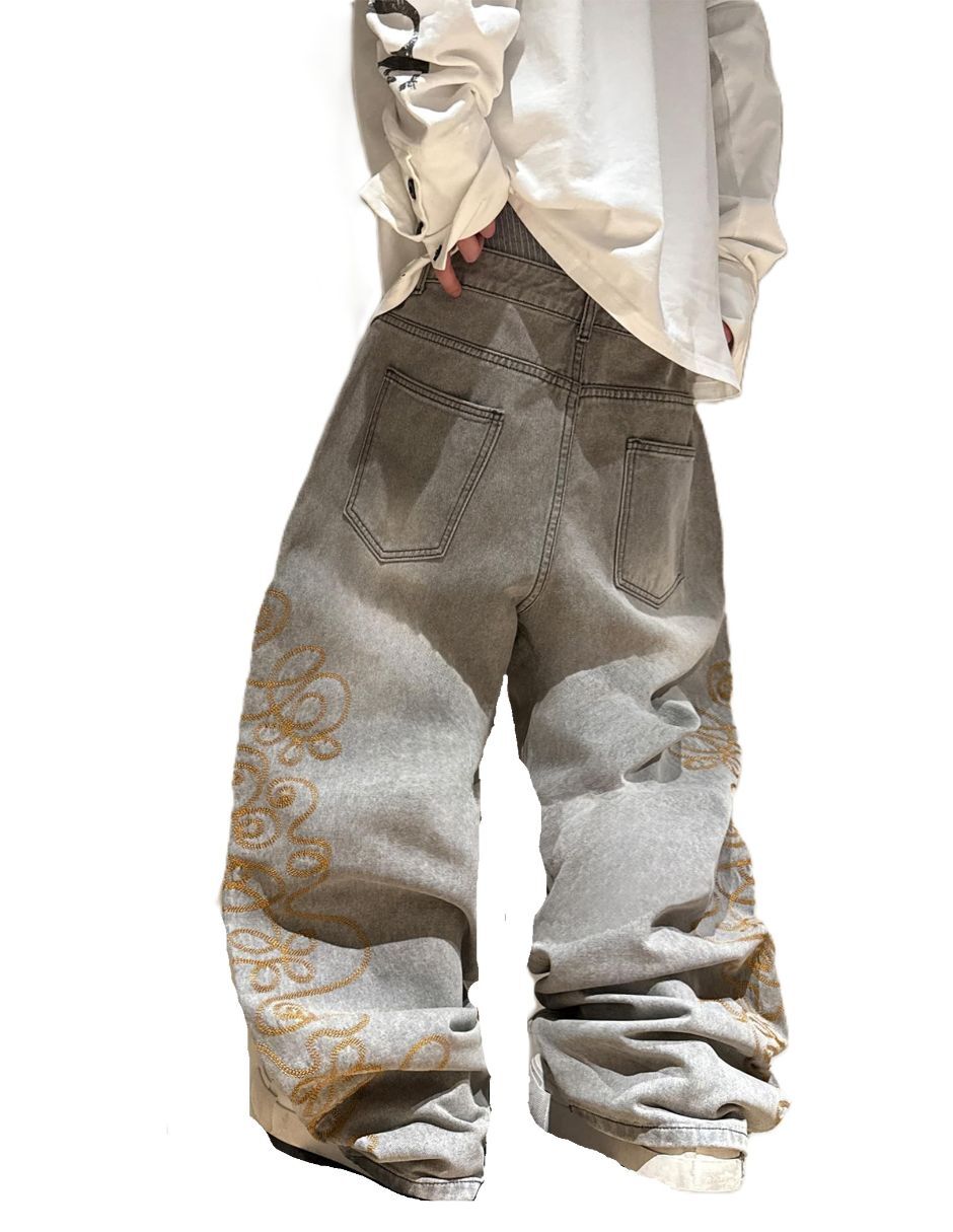 Jeans baggy deslavado para hombre 3