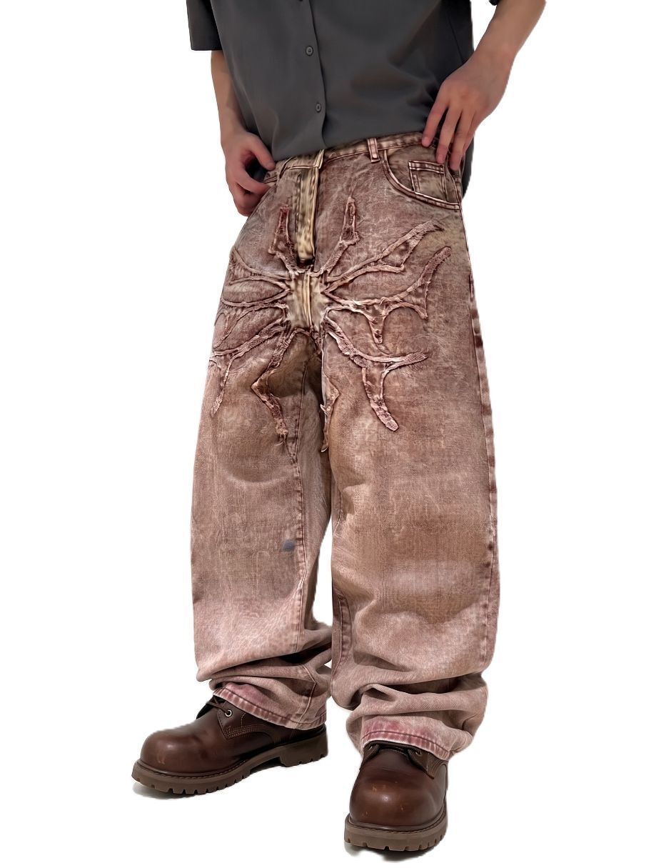Jeans baggy deslavado para hombre 3