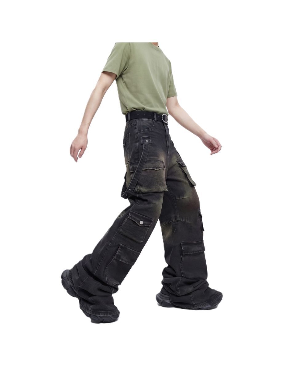 Jeans baggy deslavado para hombre 3