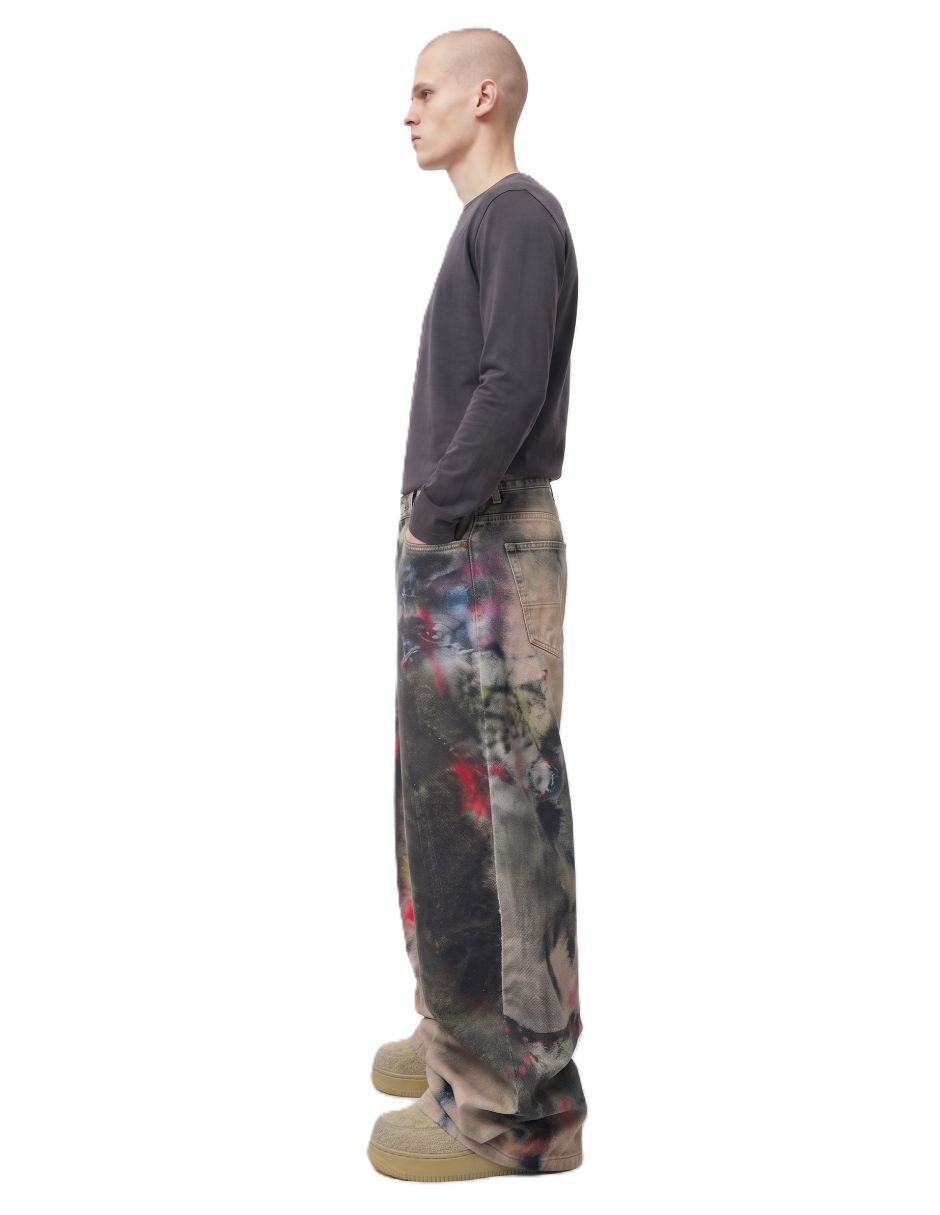 Jeans baggy deslavado para hombre 3