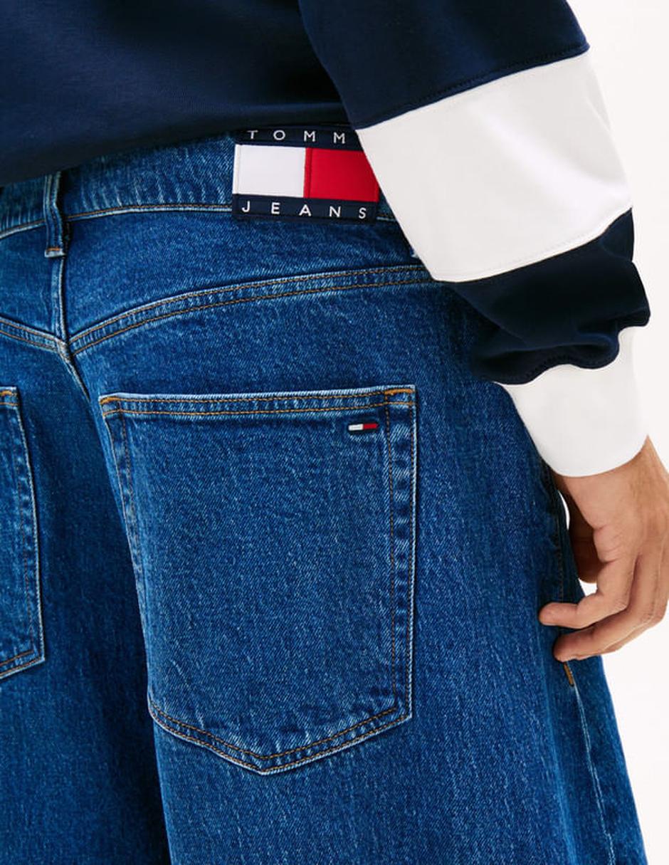 Jeans regular amplio lavado obscuro para hombre 5
