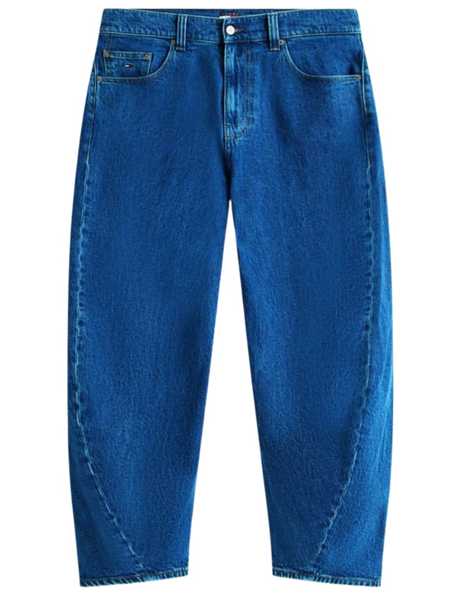 Jeans regular amplio lavado obscuro para hombre