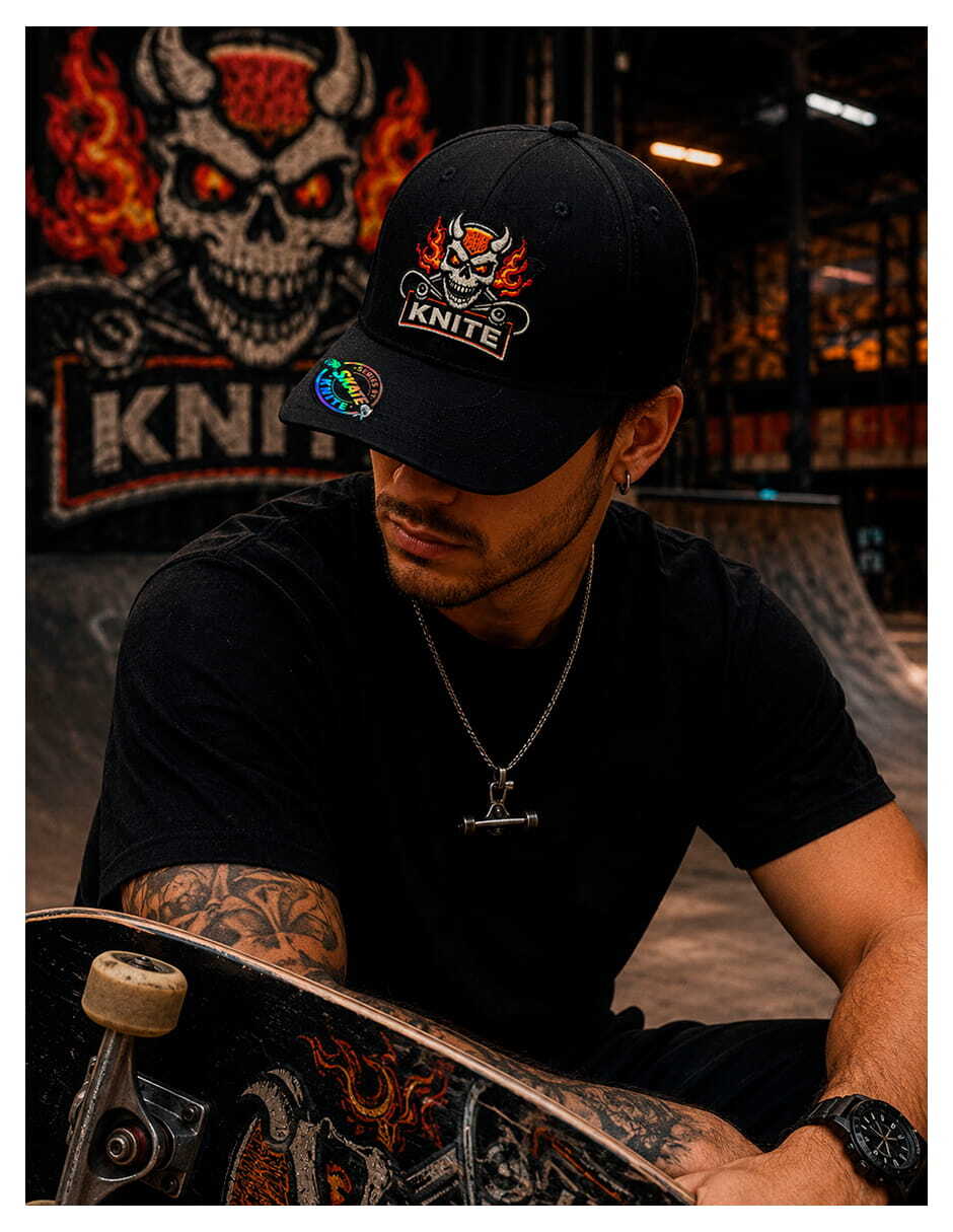 Gorra visera curva snapback para skate para hombre 8