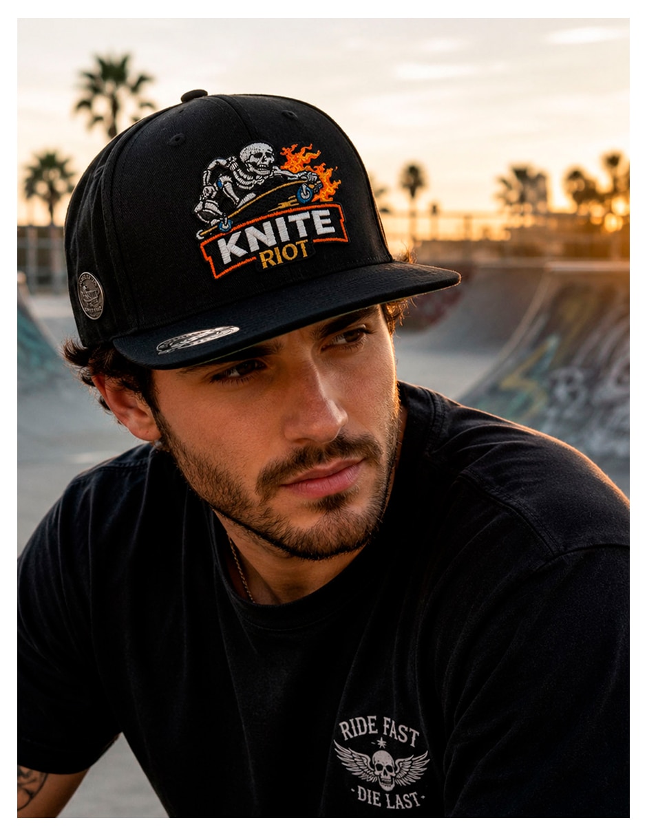 Gorra visera curva snapback para skate para hombre 8