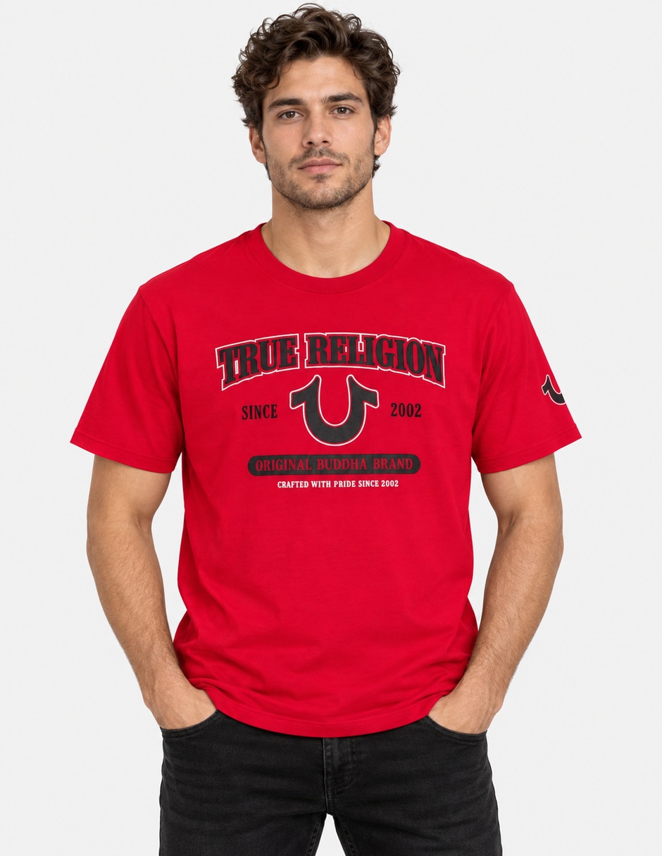 Playera cuello redondo para hombre