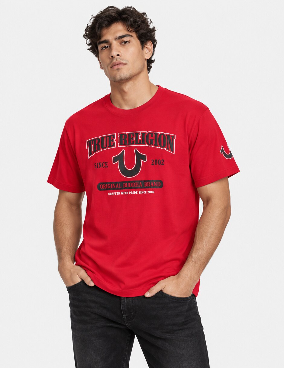 Playera cuello redondo para hombre