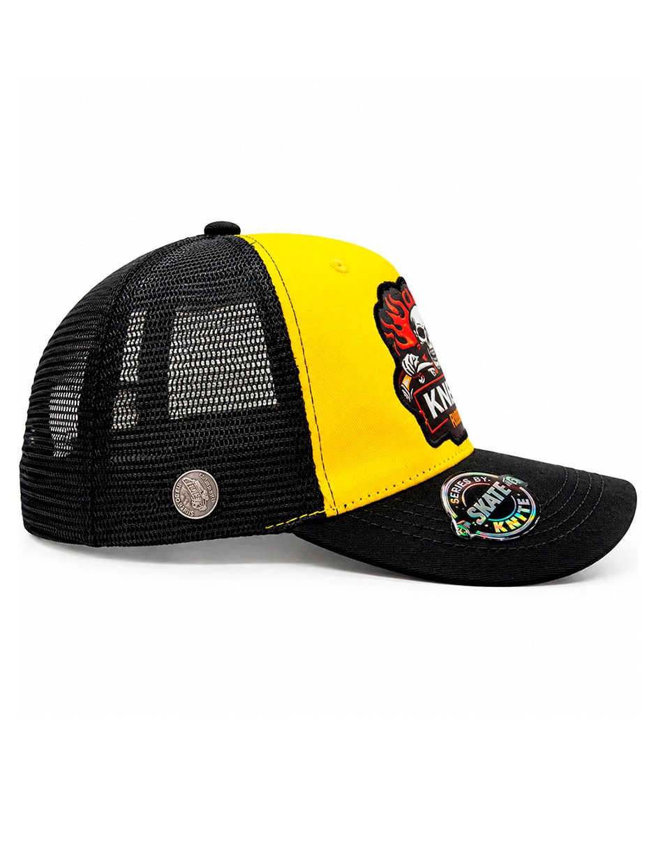 Gorra visera curva snapback para skate calavera para hombre 4