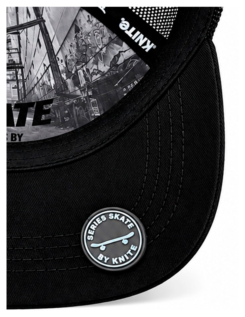 Gorra visera curva snapback para skate calavera para hombre 3