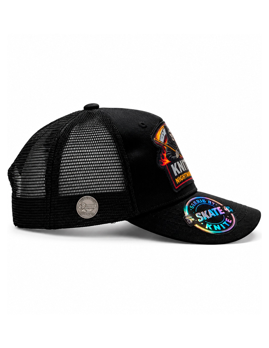 Gorra visera curva snapback para skate calavera para hombre 4
