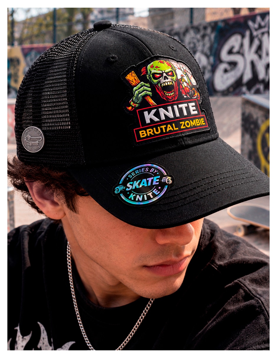 Gorra visera curva snapback para skate zombie para hombre 6