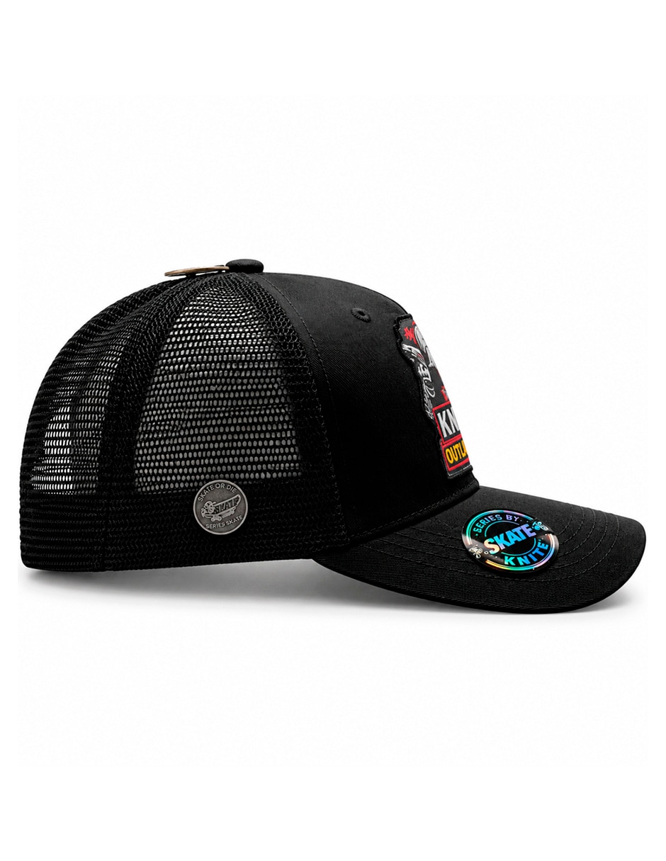 Gorra visera curva snapback para skate calavera para hombre 4