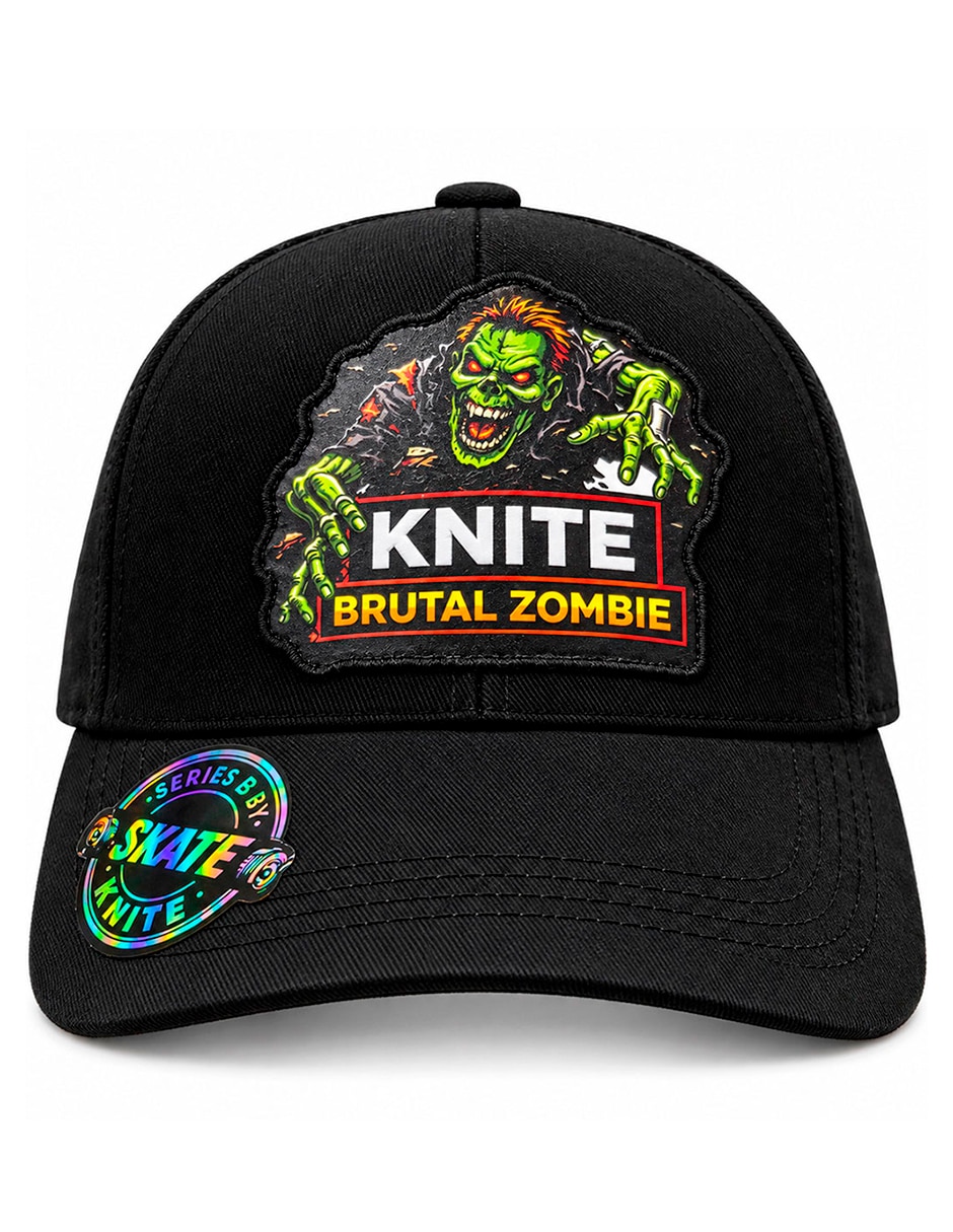 Gorra visera curva snapback para skate zombie para hombre 5