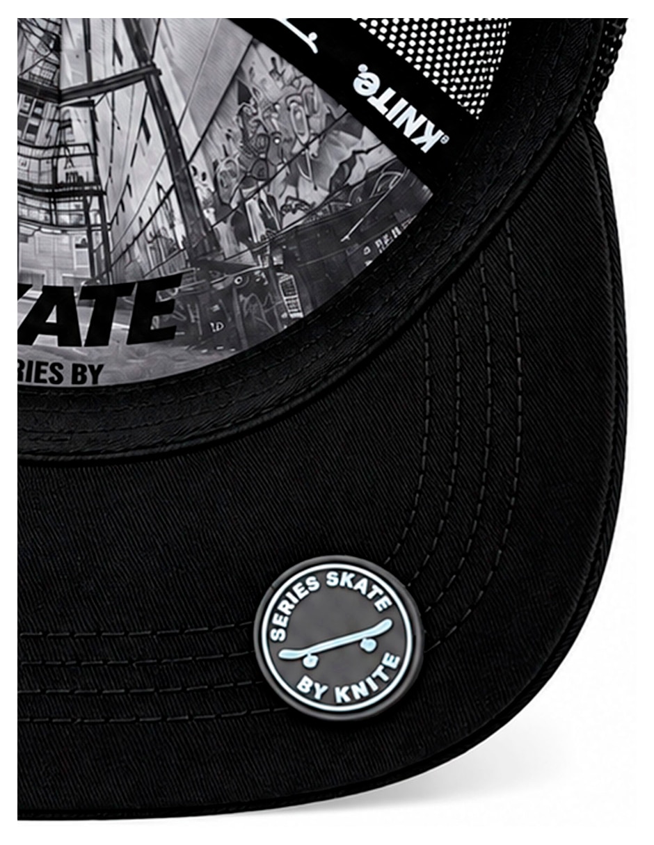 Gorra visera curva snapback para skate zombie para hombre 3