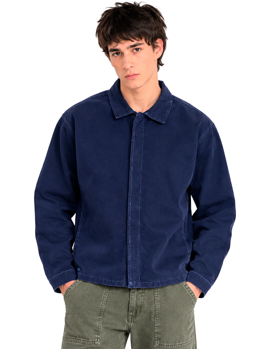 Chamarra Casual No de Algodón Sin diseño para hombre