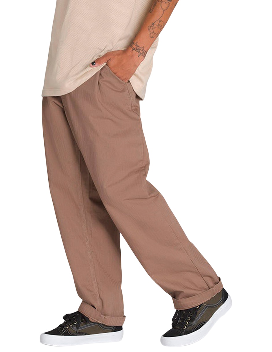 Pantalón casual regular baggy de algodón para hombre 2