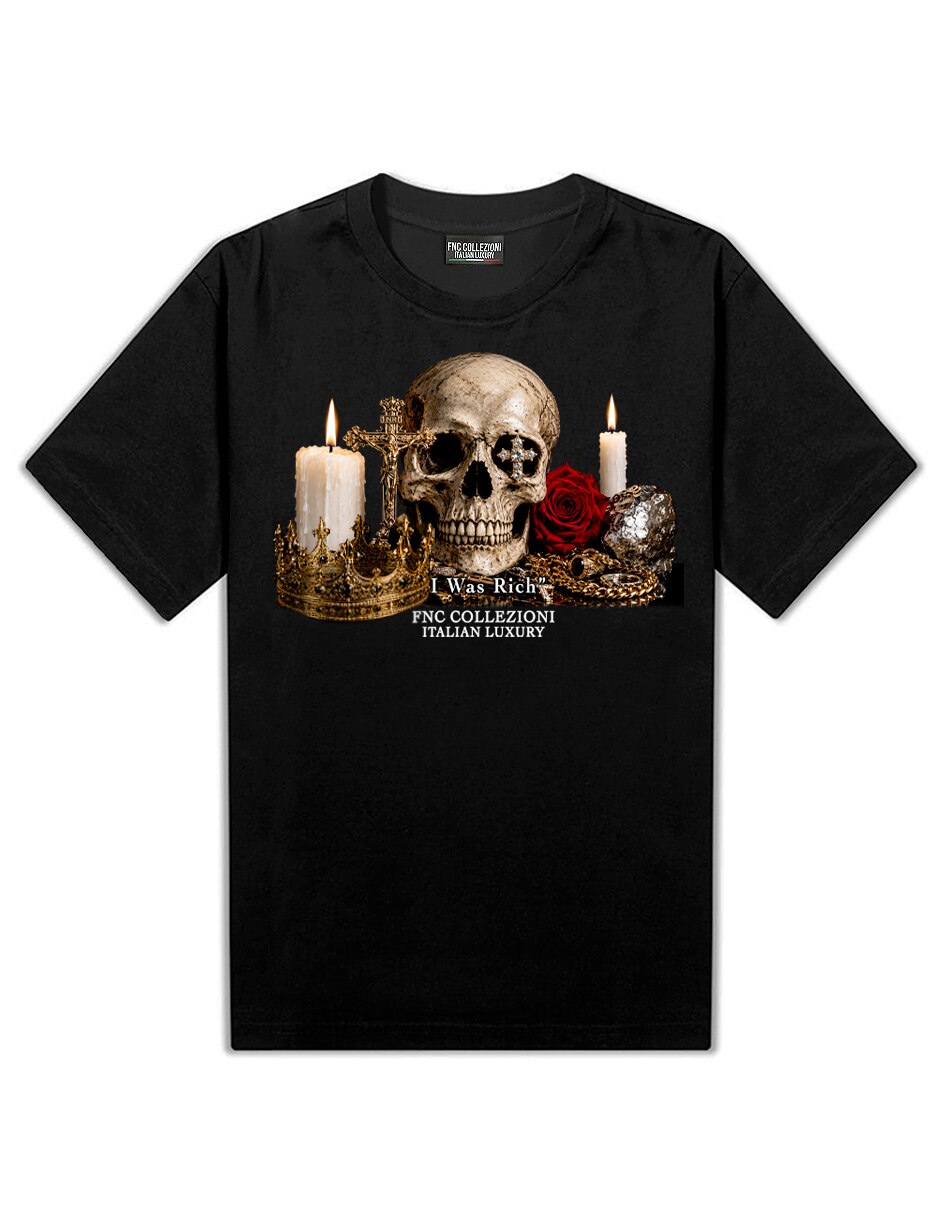 Playera i was rich cuello redondo para hombre 2