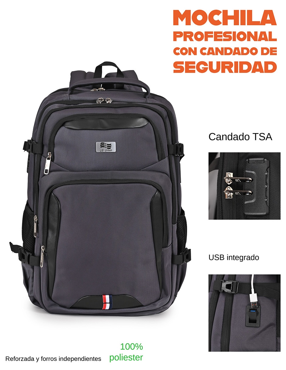Mochila Con portalaptop No aplica PORTALAPTOP US URBAN No 2