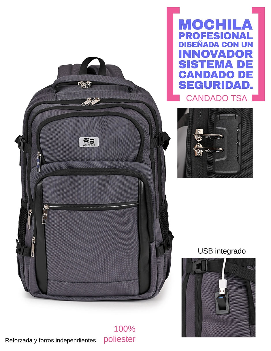 Mochila Con portalaptop No aplica PORTALAPTOP US URBAN No 2