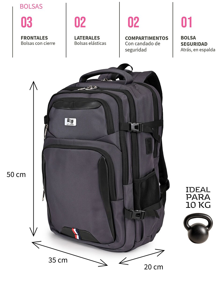 Mochila Con portalaptop No aplica PORTALAPTOP US URBAN No 10